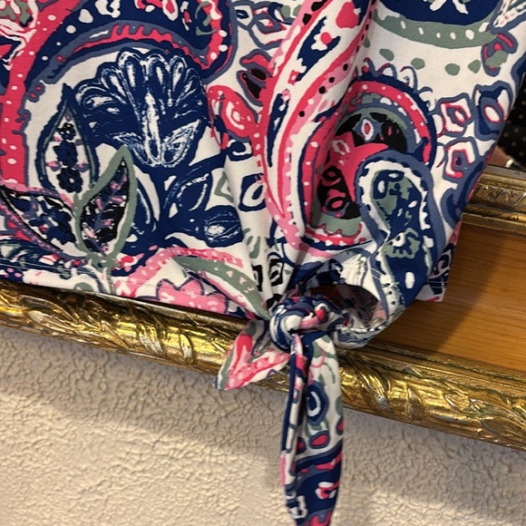 Cityview Multicolor Floral Tie Top - Size XL - Picture 3 of 5